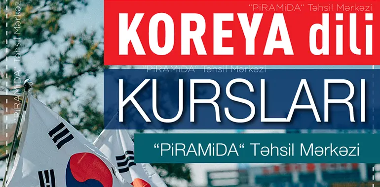 Koreya dili Kursu - 0 dan mükəmməl səviyyəyə qədər